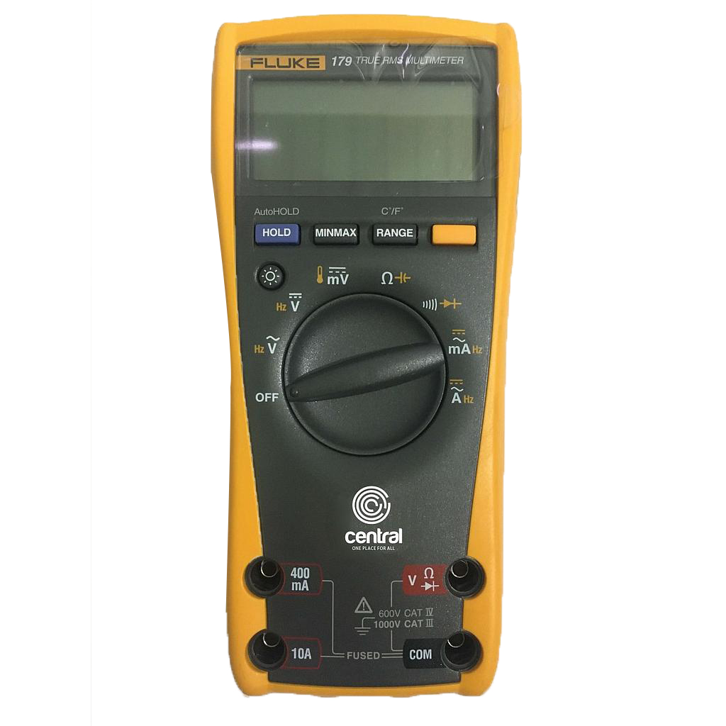 Fluke 179 Digital Multimeter True RMS, Akurasi 0.09%, Resolusi 6.000, Display Digital, Fungsi Data Hold, dan Standar Keamanan CAT III 1.000V