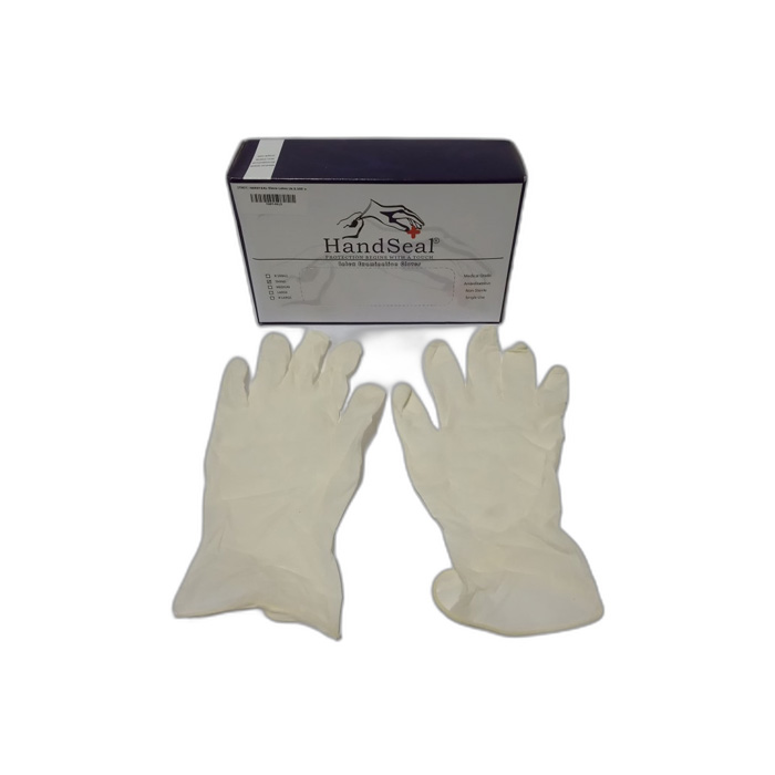 HANDSEAL Hand Glove Latex Uk M 100's