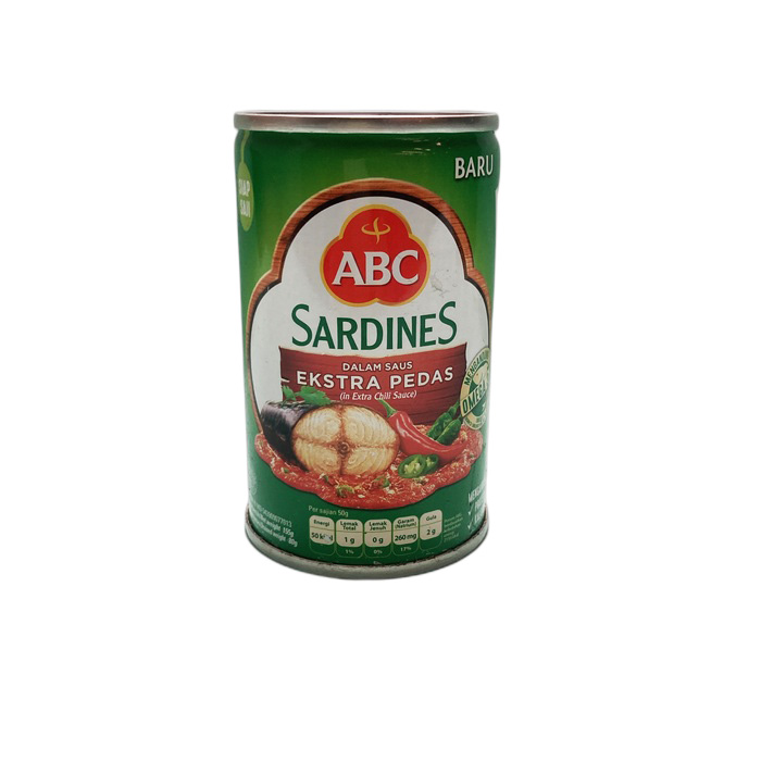 ABC Sarden Extra Pedas Sardines Kaleng Ikan