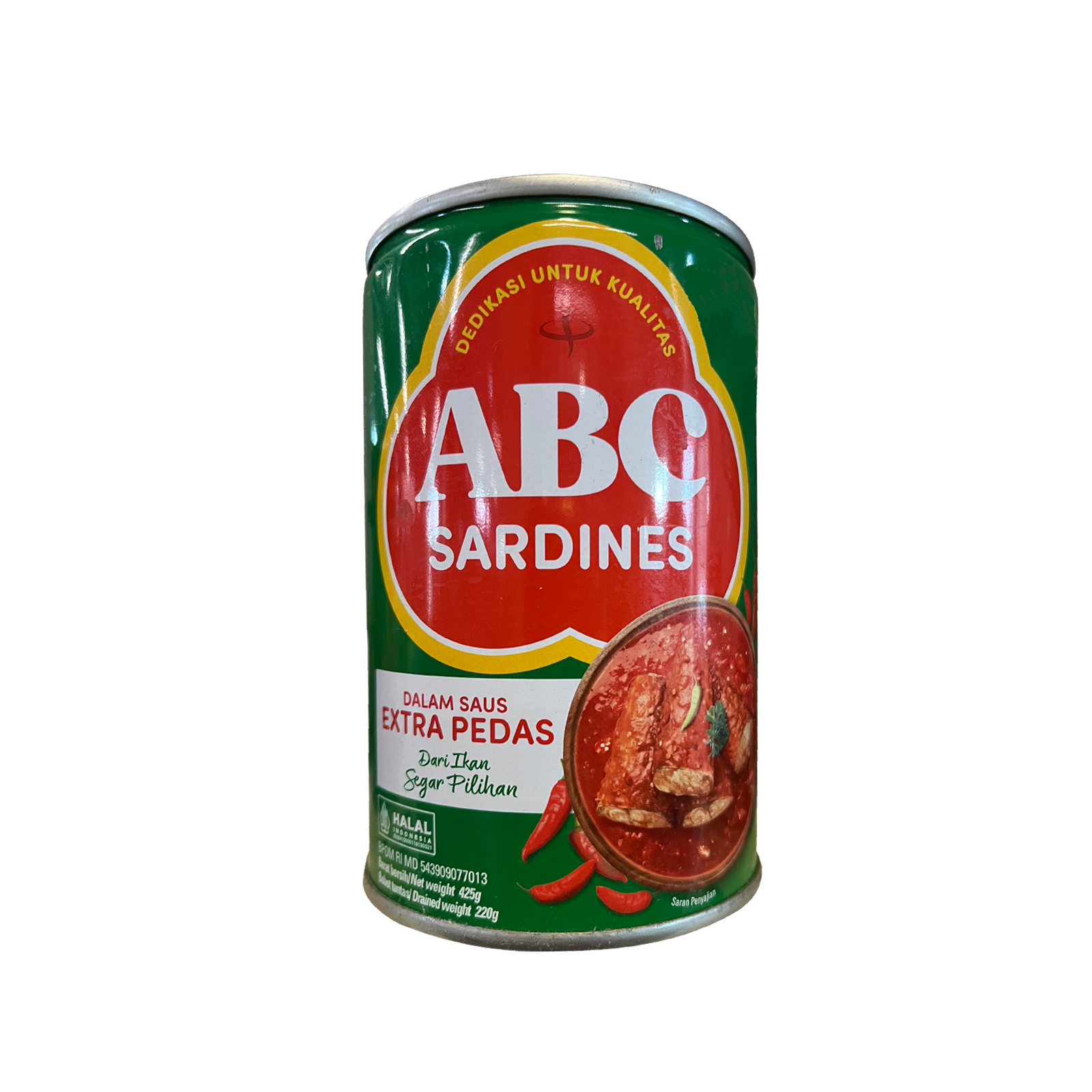 ABC Sardines Extra Pedas 425gr Sarden Kaleng