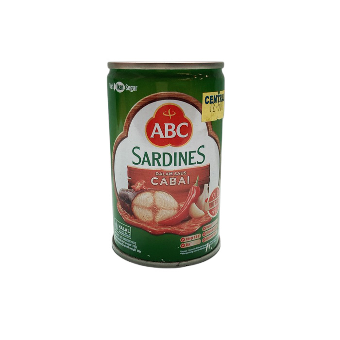 ABC Sarden Saus Cabai Kaleng Sardines Ikan