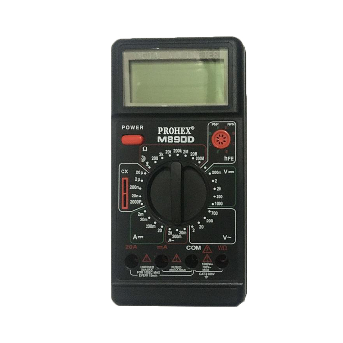 PROHEX Multitester Multimeter M890D 2370-005 Alat Pengukur Listrik