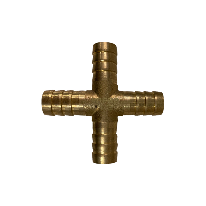 WIPRO Cross Hose Fitting Barb Brass Sambungan Selang Cross Kuningan