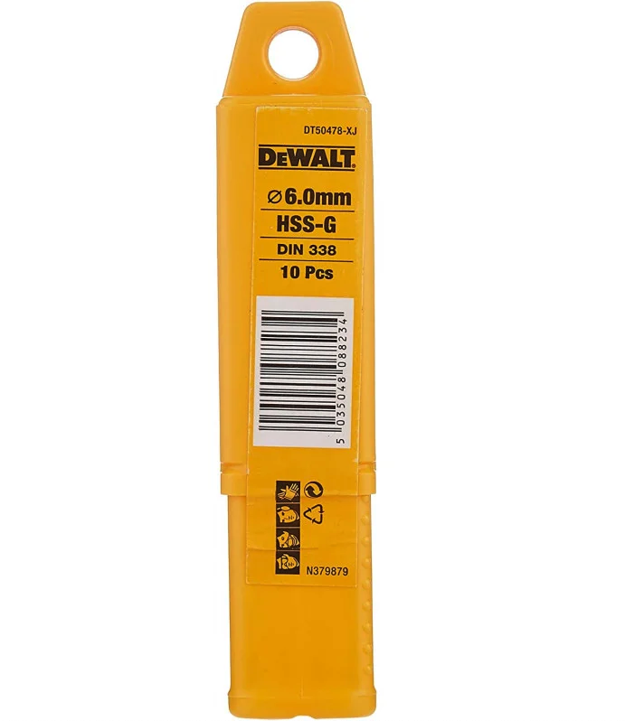 DEWALT Drill Bit HSS-G 6mm DT50478XJ
